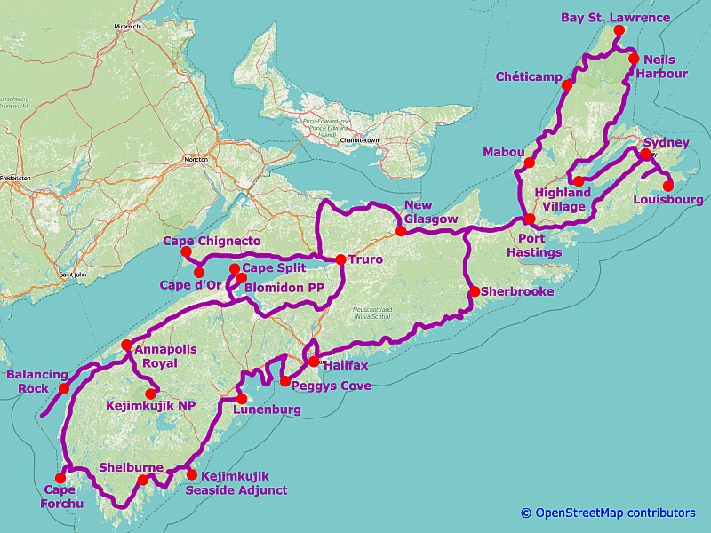 Reiseroute