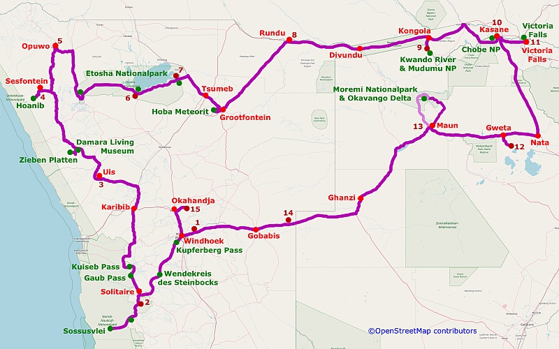 Reiseroute